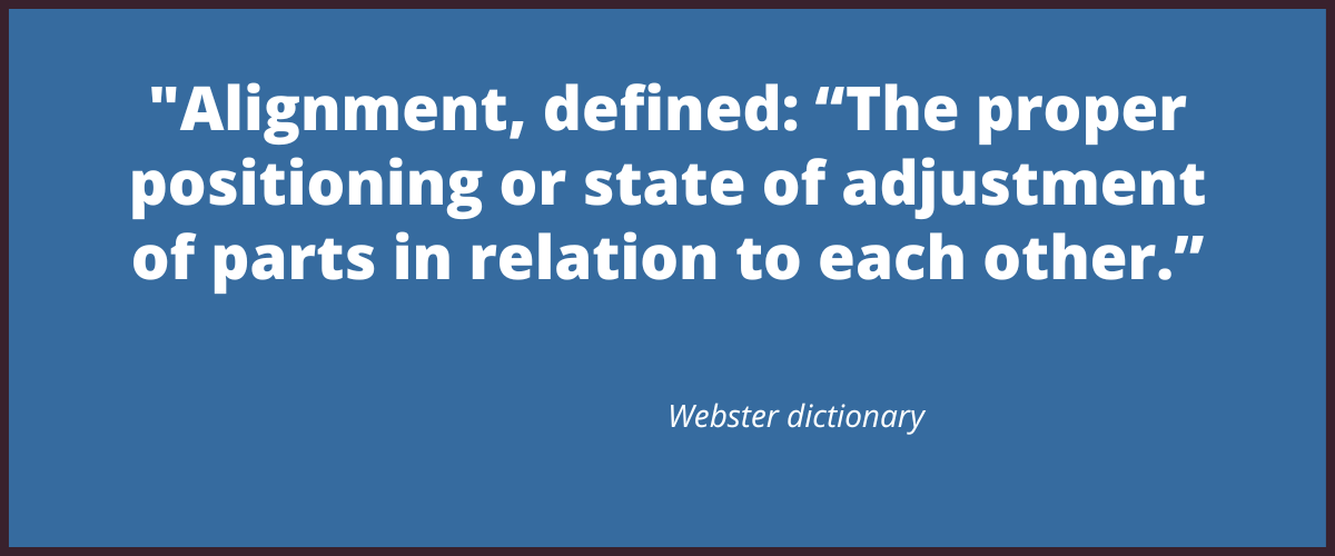 alignment definition Webster dictionary